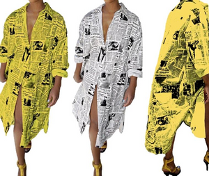 NEWSPAPER COAT DRESS