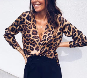 LEOPARD PRINT BLOUSE