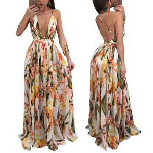 FLORAL PRINT MAXI DRESS