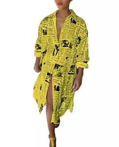 NEWSPAPER COAT DRESS