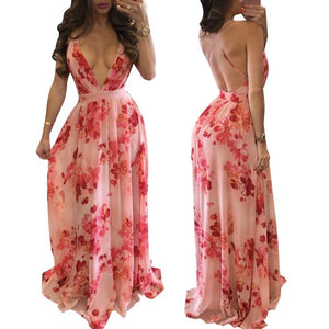 FLORAL PRINT MAXI DRESS